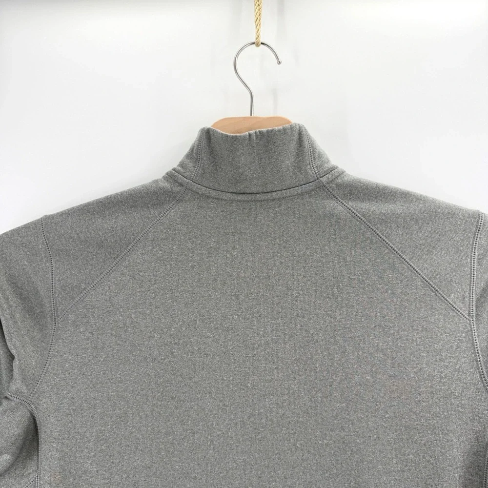 Nike Therma-FIT Quarter Zip Pullover Size M Polyester Gray Black Athletic Gym